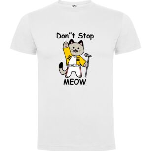 Meow-Singing Superstar Tshirt σε χρώμα Λευκό