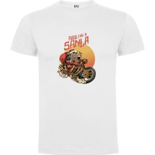 Merry Biker Claus Tshirt σε χρώμα Λευκό Small