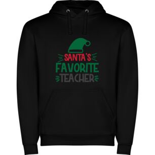 Merry Teacher's Favorite Santa Φούτερ με κουκούλα