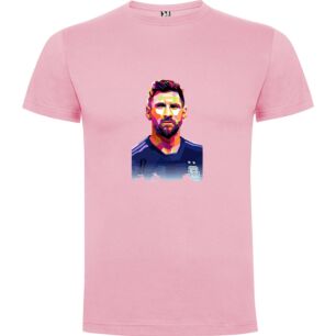 Messi: Digital Art Cyborg Tshirt σε χρώμα Ροζ 3-4 ετών