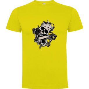 Metal Skull Wrench Art Tshirt