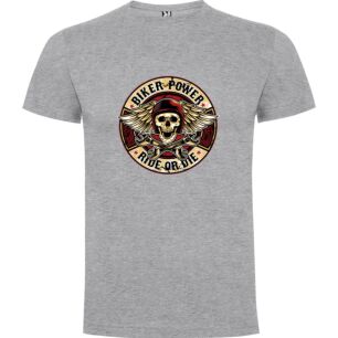 Metal Winged Skull  or Red Power Pirate Tshirt