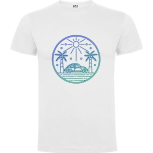 Miami Nightscape Dreams Tshirt σε χρώμα Λευκό Medium