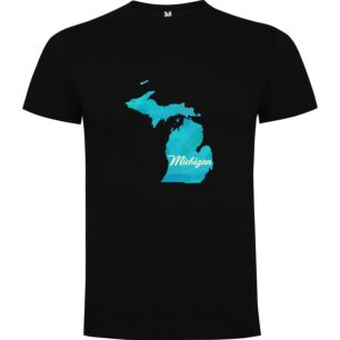 Midwest Watercolor Map Tshirt σε χρώμα Μαύρο 11-12 ετών