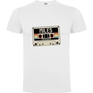 Miles of Inspiration Cassette Tshirt σε χρώμα Λευκό 5-6 ετών