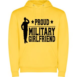 Military Girlfriend's Proud Smile Φούτερ με κουκούλα