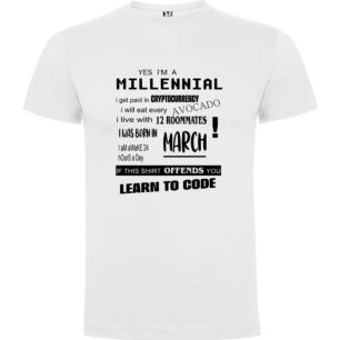 Millennial Monochrome Madness Tshirt