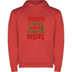 Mistletoe Merry Wishes Φούτερ με κουκούλα
