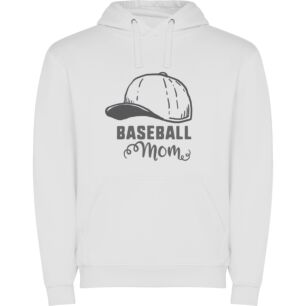 Mom's Batting Style Φούτερ με κουκούλα σε χρώμα Λευκό Medium
