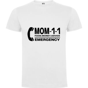 Mom's Emergency Money Advice Tshirt σε χρώμα Λευκό
