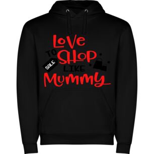 Mommy's Trendy Shopping Love Φούτερ με κουκούλα