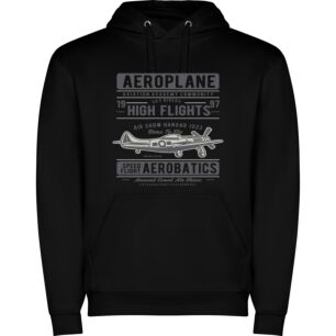 Monochromatic Aviation Elegance Φούτερ με κουκούλα