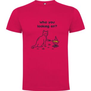 Monochromatic Feline Gaze Tshirt