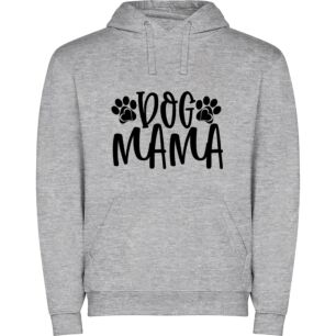 Monochrome Dog Mama Art Φούτερ με κουκούλα