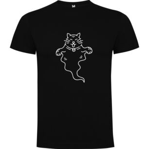Monochrome Feline Specter Tshirt