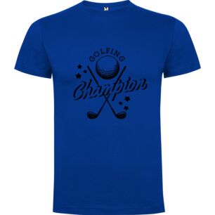 Monochrome Golf Champion Logo Tshirt