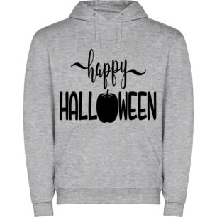 Monochrome Halloween Apple Sign Φούτερ με κουκούλα