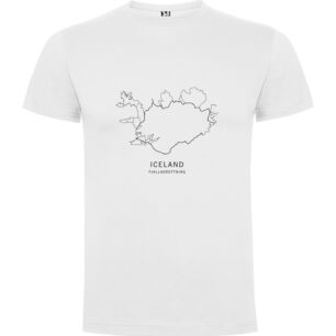 Monochrome Iceland Map Tshirt σε χρώμα Λευκό 3-4 ετών