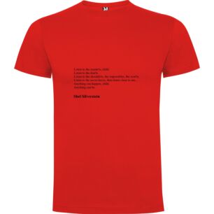 Monochrome Muse: Inspired Poetry Tshirt