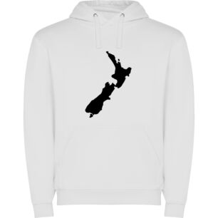 Monochrome NZ: Hāngī Horizon Φούτερ με κουκούλα σε χρώμα Λευκό 11-12 ετών