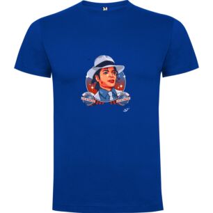 Moonwalking Blue Poster Tshirt