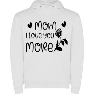 Moore's Mome Raths Love Φούτερ με κουκούλα σε χρώμα Λευκό XXLarge