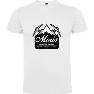 Moria's Mining Logo Fashion Tshirt σε χρώμα Λευκό 9-10 ετών