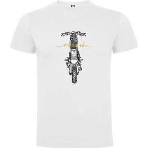 Motorcycle Line Art Masterpiece Tshirt σε χρώμα Λευκό XXLarge