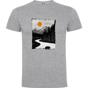 Mountain Bear Woodcut Tshirt