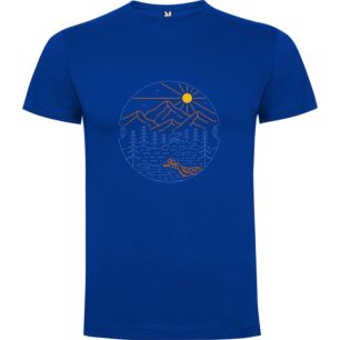 Mountain Bliss Artistic Design Tshirt σε χρώμα Μπλε Medium