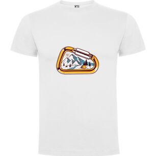 Mountain Bottle Sticker Tshirt σε χρώμα Λευκό XXXLarge(3XL)