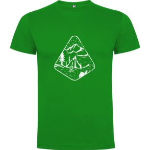 Mountain Camp Label Design Tshirt