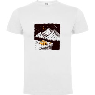 Mountain Camp Nightscape Tshirt σε χρώμα Λευκό XLarge