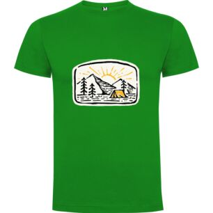 Mountain Camp Sticker Tshirt
