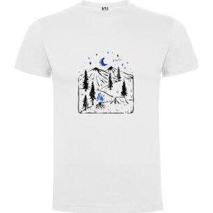 Mountain Fireside Night Tshirt σε χρώμα Λευκό XLarge