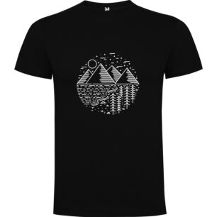 Mountain Line Art Tshirt