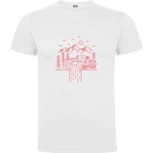 Mountain Road Scooter Tshirt σε χρώμα Λευκό Small