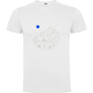 Mountain Road Trip Illustration Tshirt σε χρώμα Λευκό Large