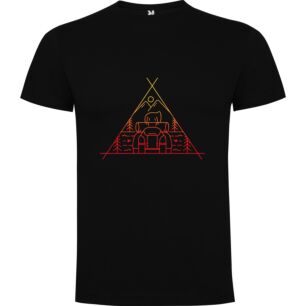 Mountain Road Trip Illustration Tshirt σε χρώμα Μαύρο XXXLarge(3XL)