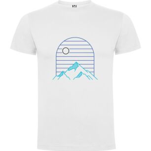 Mountain Sun Minimalism Tshirt σε χρώμα Λευκό Large