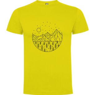 Mountainscape Tattoo Design Tshirt