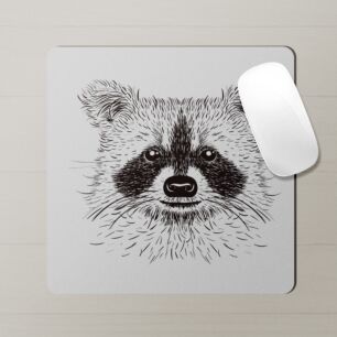 Animals Mouse Pad Raccoon