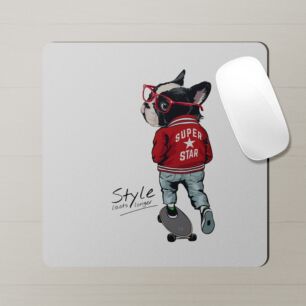 Animals Mouse Pad Skater Dog