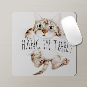 Animals Mouse Pad Hang In There