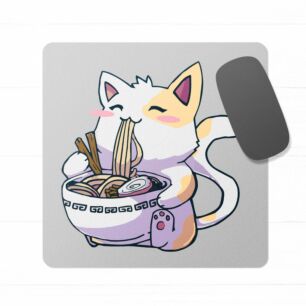 Anime Mouse Pad Ramen Kitty