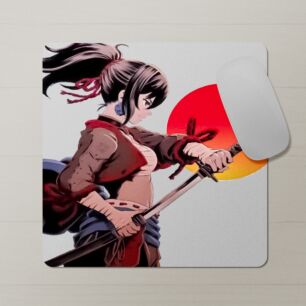 Anime Mouse Pad Samurai Girl