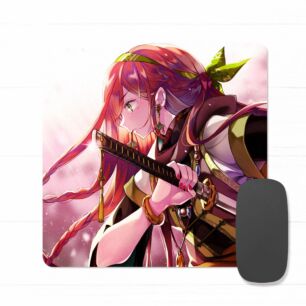 Anime Mouse Pad Girl with Sword