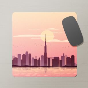 City Mouse Pad Illustration