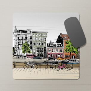 City Mouse Pad City Illustration