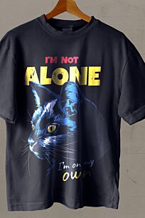Μπλούζα Animal Γάτα Im Not Alone